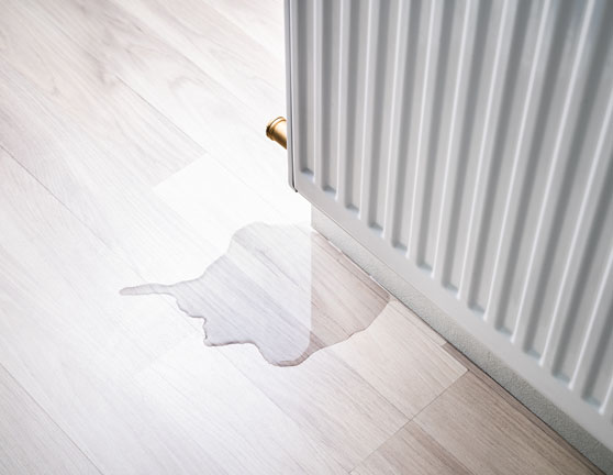 Fuga de agua en radiador